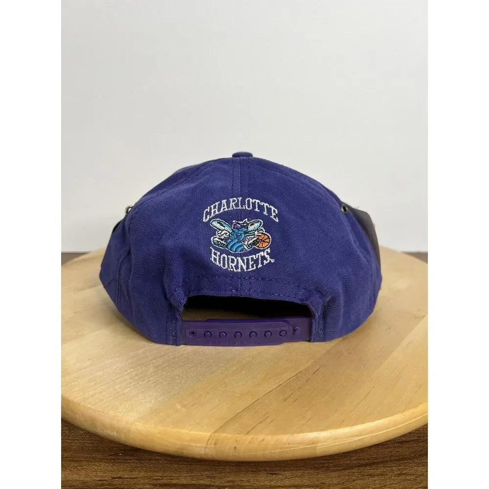 Vintage 90s NBA Charlotte‎ Hornets SnapBack Hat NWT